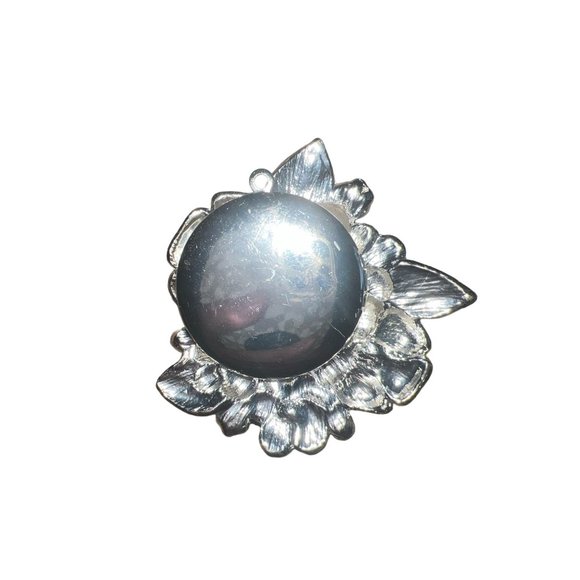 Giant Bright Flowers With Ladybug Rhinestone Necklace‎ Pendant - Picture 5 of 5